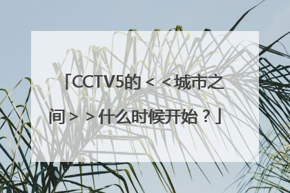 CCTV5的＜＜城市之间＞＞什么时候开始？