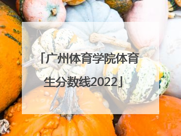 「广州体育学院体育生分数线2022」广州体育学院体育生分数线2021