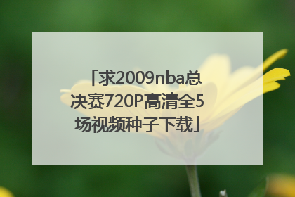 求2009nba总决赛720P高清全5场视频种子下载