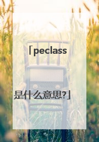 peclass是什么意思?